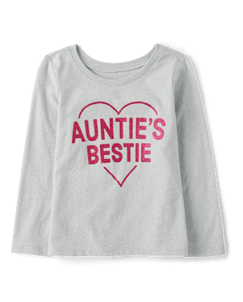 Baby And Toddler Girls Auntie's Bestie Graphic Tee