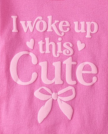 Baby And Toddler Girls Woke Up This Cute Graphic Tee
