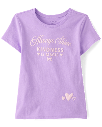 T-shirt graphique « Les filles brillent toujours »