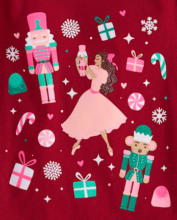 Baby And Toddler Girls Christmas Nutcracker Graphic Tee