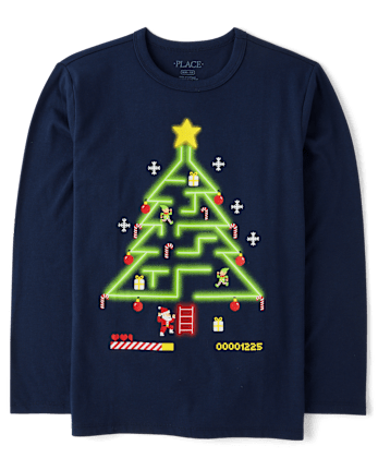 Boys Christmas Gaming Tree Graphic Tee