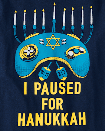 Boys Paused For Hanukkah Graphic Tee