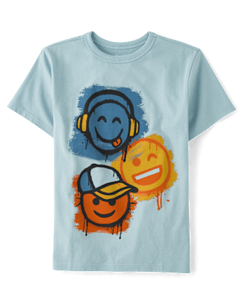 Boys Emojis Graphic Tee
