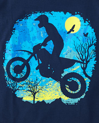 Boys Biker Graphic Tee