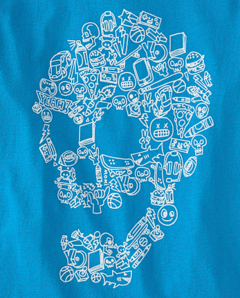 Boys Icon Skull Graphic Tee