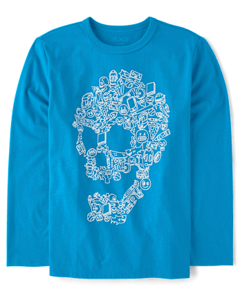 Boys Icon Skull Graphic Tee