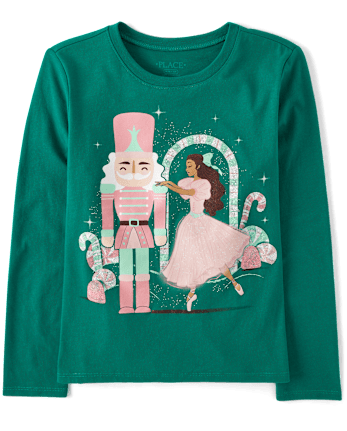 Girls Christmas Nutcracker Graphic Tee