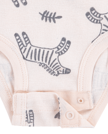 Baby Girls Huggies Zebra Bodysuit 3-Pack