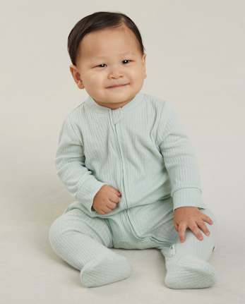 Baby Boys Huggies Ribbed Footed Coverall