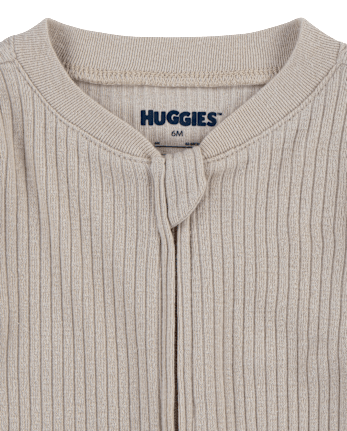 Baby Huggies Ribbed Footed Coverall