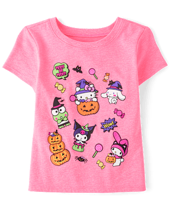 Toddler Girls Hello KittyÂ® And Friends Halloween Graphic Tee