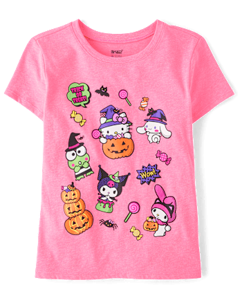 T-shirt graphique Halloween Hello Kitty® et ses amis pour filles