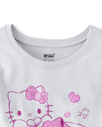 T-shirt bébé Hello Kitty® et ses amis avec nœud pailleté