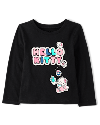 Toddler Girls Hello Kitty® Glitter Patch Graphic Tee