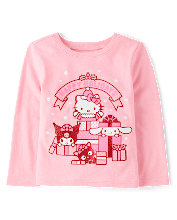 Toddler Girls Hello Kitty® And Friends Glitter Happy Holidays Graphic Tee