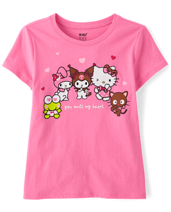 Girls Hello Kitty® And Friends Melt My Heart Graphic Tee