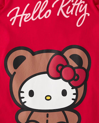 T-shirt graphique Hello Kitty® Puff Print Bear pour fille