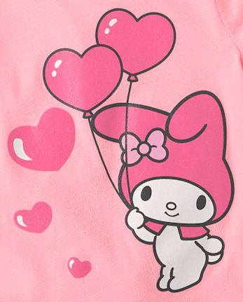 Toddler Girls My Melodyâ¢ Glitter Balloon Graphic Tee