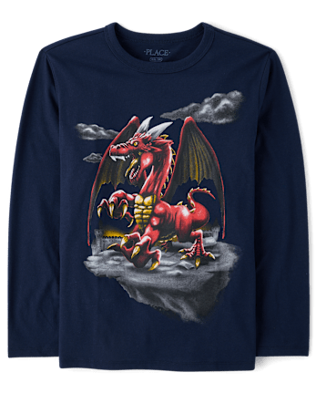 Boys Dragon Graphic Tee