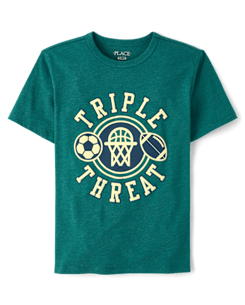 Boys Triple Threat Sports Graphic Tee
