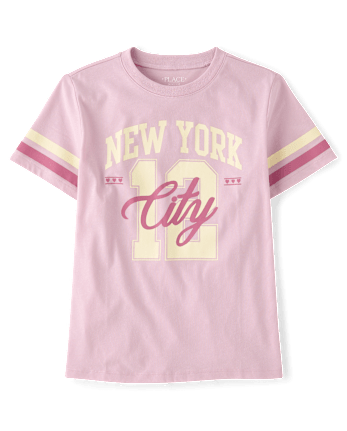 Girls New York Oversized Graphic Tee