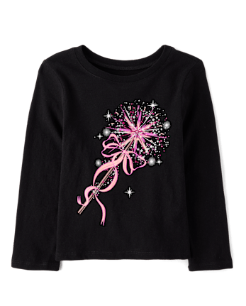 Baby And Toddler Girls Princess Wand Graphic Tee