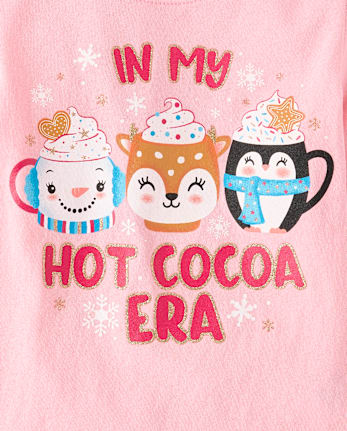 Baby And Toddler Girls In My Hot Cocoa Era Graphic Tee