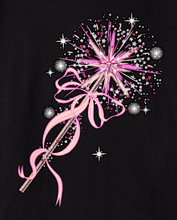 Girls Princess Wand Graphic Tee