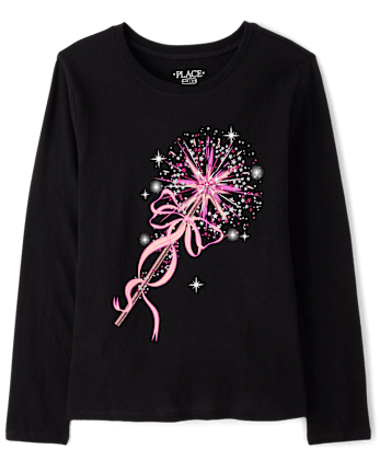 Girls Princess Wand Graphic Tee