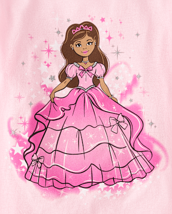 Girls Princess Girl Graphic Tee