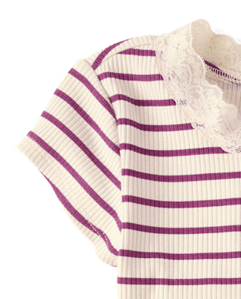 Girls Hello Kitty® Embellished Ribbed Baby Tee