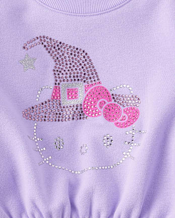 Girls Hello Kitty® Rhinestone Premium Fleece Sweatshirt