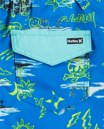 Toddler Boys Hurley Print Boardshorts
