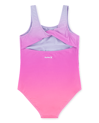 Girls Hurley Gradient One Piece Swimsuit