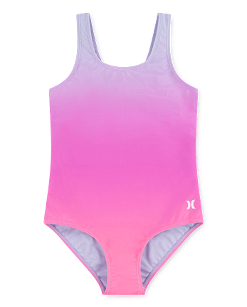 Girls Hurley Gradient One Piece Swimsuit