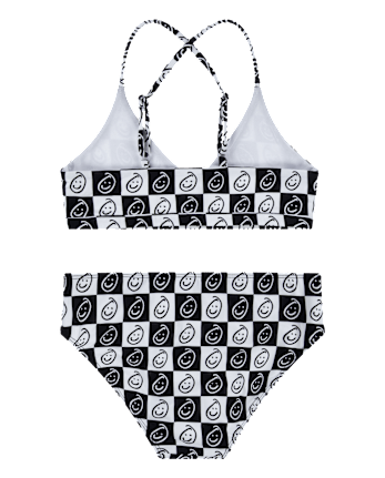 Girls Hurley Checkered Bikini Swimsuit