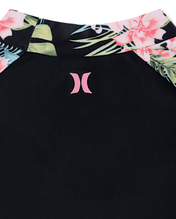 Girls Hurley Tropical 3-Piece Swimsuit