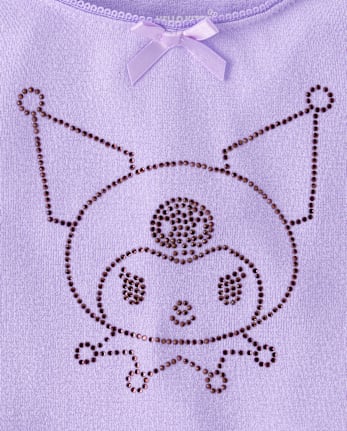 Girls Kuromiâ¢ Rhinestone Ribbed Baby Tee