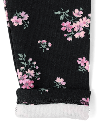 Baby And Toddler Girls Floral Winter Warm Leggings