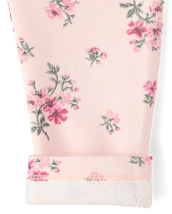 Baby And Toddler Girls Floral Winter Warm Leggings