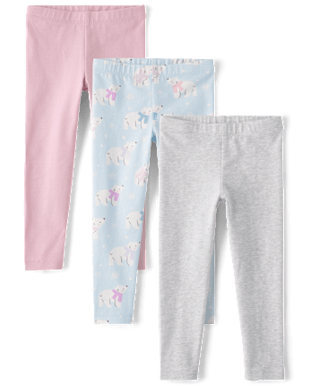 Toddler Girls Print Leggings 3-Pack