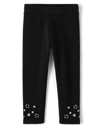 Baby And Toddler Girls Glitter Star Winter Warm Leggings