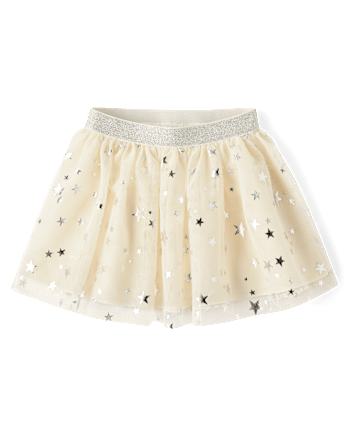 Toddler Girls Foil Star Tutu Skirt