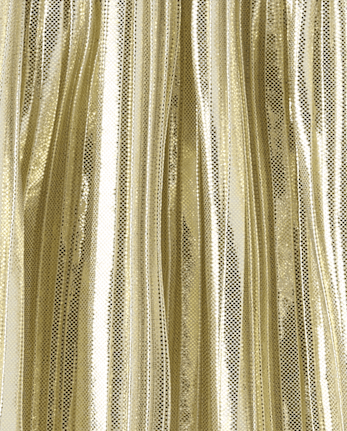 Toddler Girls Metallic Pleated Skirt
