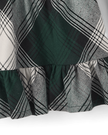 Baby And Toddler Girls Plaid Drop Waist Dress
