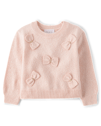 Toddler Girls Bow Sweater