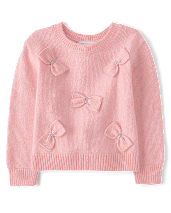 Toddler Girls Bow Sweater