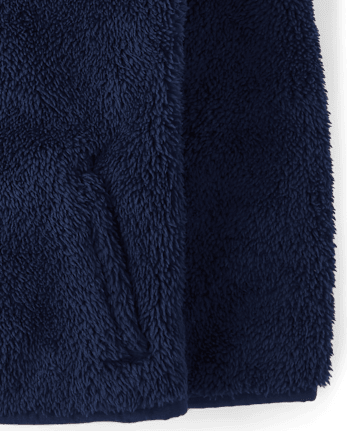 Toddler Girls Heavyweight Sherpa Zip Up Jacket