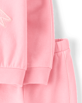 Toddler Girls Puff Graphic Premium Fleece 2-Piece Outfit Set