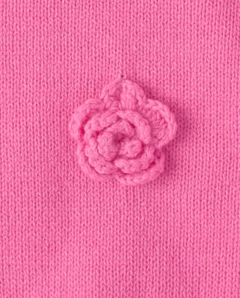 Toddler Girls 3D Rosette Sweater